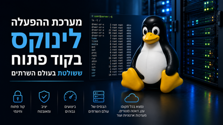 מערכת ההפעלה לינוקס בקוד פתוח ששולטת בעולם השרתים