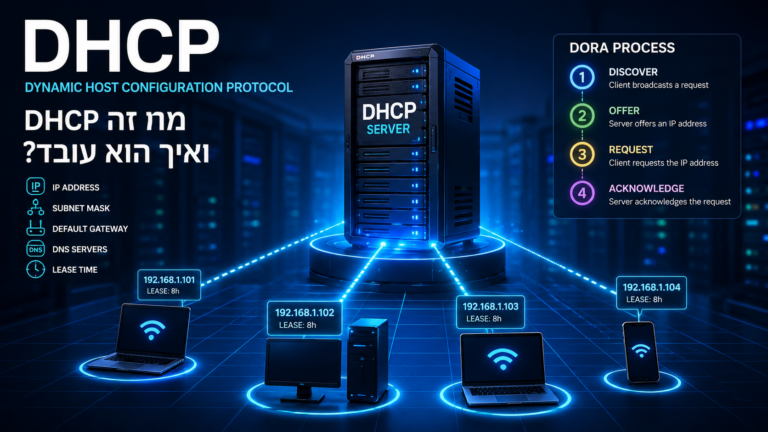 מה זה DHCP ואיך הוא עובד?